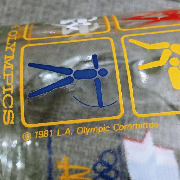 Vintage 1984 McDonalds LA Olympics Glass Coffee Mug Cups Set of 6 - Picture 5 of 8
